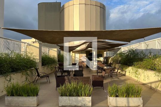 Área comum - Churrasqueira de kitnet/studio para alugar com 1 quarto, 54m² em Barra Funda, São Paulo