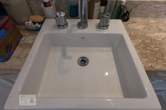 Banheiro da Suíte de apartamento à venda com 2 quartos, 73m² em Jardim Ampliação, São Paulo