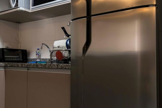 Cozinha (Geladeira) de kitnet/studio à venda com 1 quarto, 38m² em Vila Mariana, São Paulo