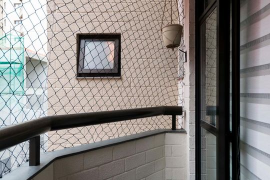 Varanda de apartamento à venda com 2 quartos, 56m² em Vila Monte Alegre, São Paulo