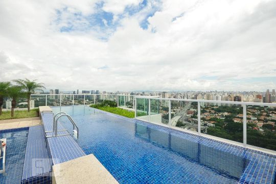 piscina 2 de kitnet/studio para alugar com 1 quarto, 33m² em Brooklin Paulista, São Paulo