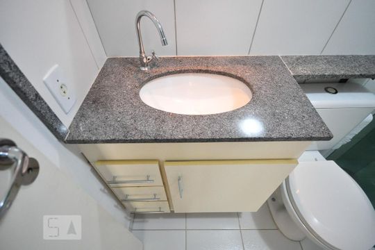 detalhe do banheiro de apartamento à venda com 2 quartos, 62m² em Paraíso do Morumbi, São Paulo
