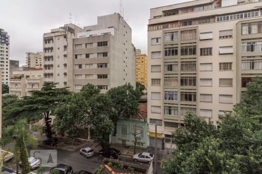 Vista de kitnet/studio para alugar com 1 quarto, 40m² em Vila Buarque, São Paulo