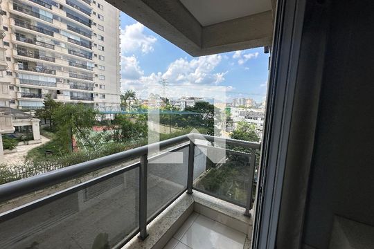 Varanda da Sala de apartamento à venda com 1 quarto, 49m² em Alphaville Industrial, Barueri
