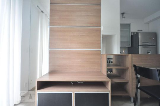 sala de tv de apartamento para alugar com 2 quartos, 47m² em Vila Andrade, São Paulo