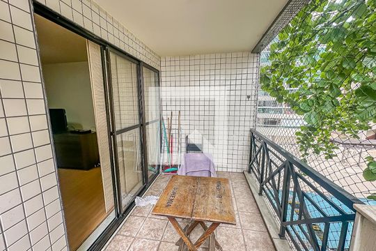 Varanda de apartamento à venda com 2 quartos, 55m² em Flamengo, Rio de Janeiro