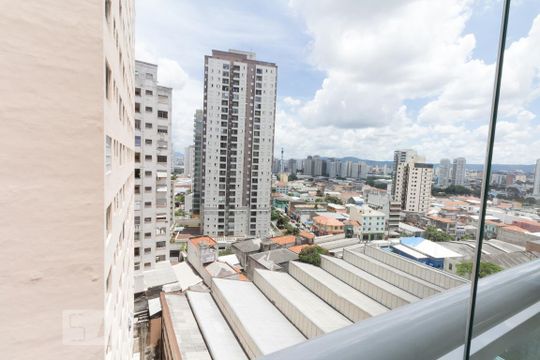 Vista varanda de kitnet/studio à venda com 1 quarto, 35m² em Barra Funda, São Paulo