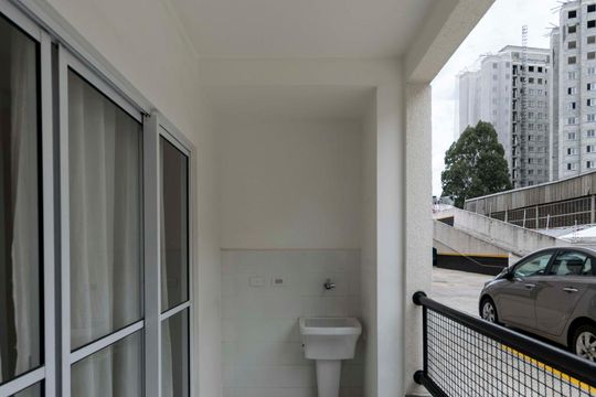 Varanda Gourmet de kitnet/studio para alugar com 1 quarto, 45m² em Cambuci, São Paulo