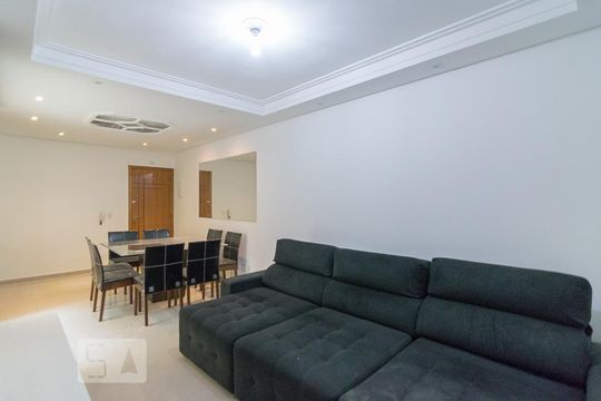 Sala de apartamento à venda com 3 quartos, 90m² em Vila São Pedro, Santo André