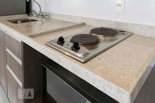 Cozinha (Fogão) de kitnet/studio à venda com 1 quarto, 42m² em Paraíso, São Paulo