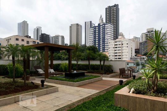 Área comum - Jardim de kitnet/studio à venda com 1 quarto, 42m² em Paraíso, São Paulo