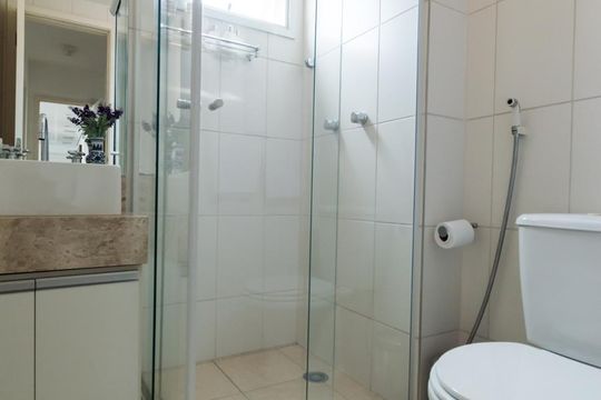 Banheiro de apartamento à venda com 3 quartos, 124m² em Vila Andrade, São Paulo