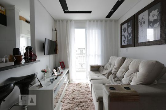 sala de apartamento para alugar com 1 quarto, 38m² em Jardim Ampliação, São Paulo