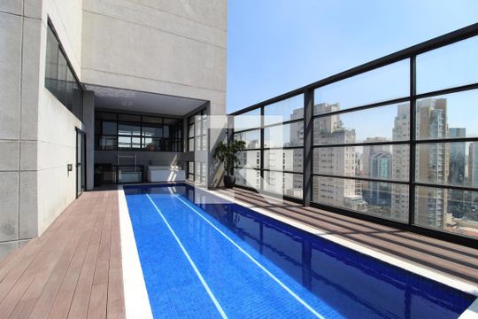 Área Comum - Piscina de apartamento à venda com 1 quarto, 50m² em Vila Nova Conceição, São Paulo