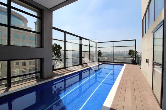 Área Comum - Piscina de apartamento à venda com 1 quarto, 50m² em Vila Nova Conceição, São Paulo
