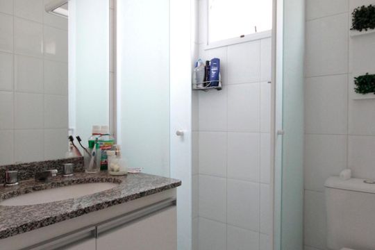 Banheiro da Suíte de apartamento para alugar com 3 quartos, 79m² em Alto da Mooca, São Paulo