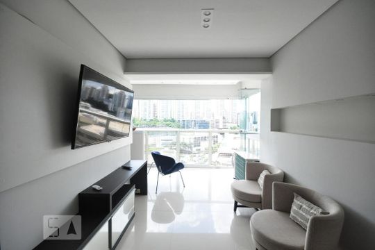 sala de apartamento para alugar com 2 quartos, 61m² em Vila Andrade, São Paulo