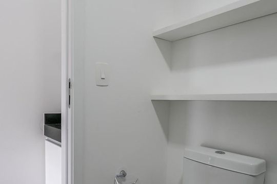 Banheiro de kitnet/studio à venda com 1 quarto, 49m² em Consolação, São Paulo