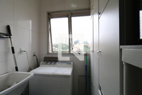 Área de Serviço de apartamento à venda com 2 quartos, 54m² em Vila Guiomar, Santo André
