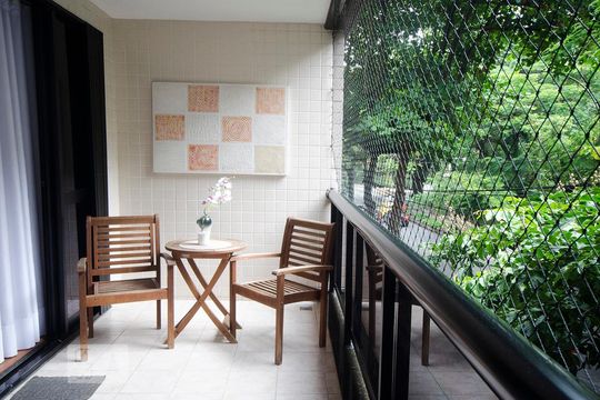 SACADA de apartamento para alugar com 3 quartos, 100m² em Leblon, Rio de Janeiro