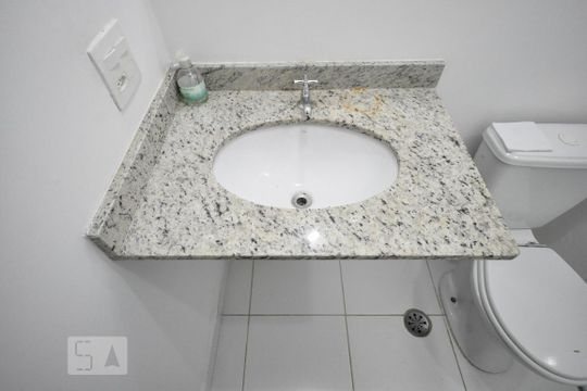 detalhe do banheiro de apartamento para alugar com 2 quartos, 48m² em Parque Reboucas, São Paulo