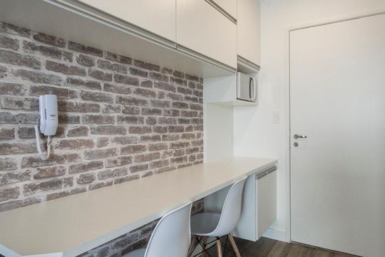 Sala de kitnet/studio para alugar com 1 quarto, 33m² em Chácara Santo Antônio (zona Sul), São Paulo