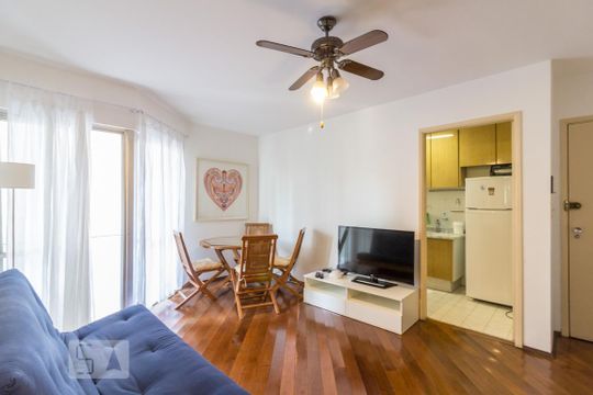 Sala de apartamento à venda com 1 quarto, 55m² em Santa Cecília, São Paulo