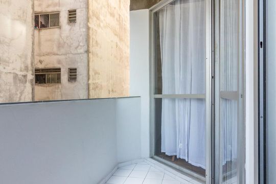 Varanda de apartamento à venda com 1 quarto, 55m² em Santa Cecília, São Paulo