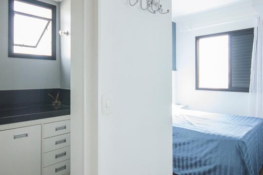 Suíte de apartamento à venda com 1 quarto, 52m² em Brooklin Paulista, São Paulo