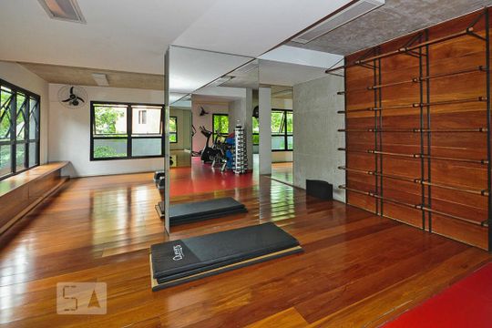 sala de ginástica de apartamento à venda com 1 quarto, 70m² em Vila Suzana, São Paulo