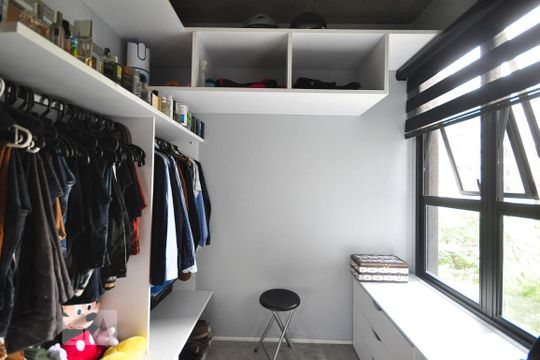 armário da suíte  de apartamento à venda com 1 quarto, 70m² em Vila Suzana, São Paulo