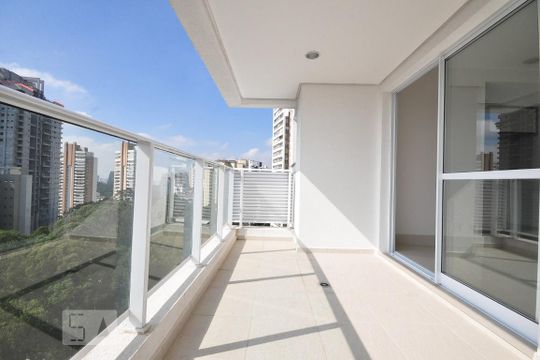 varanda de apartamento para alugar com 1 quarto, 47m² em Vila Andrade, São Paulo