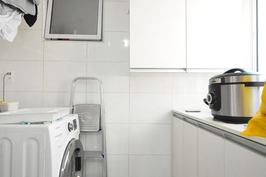 Área de serviço de apartamento à venda com 3 quartos, 80m² em Vila Andrade, São Paulo