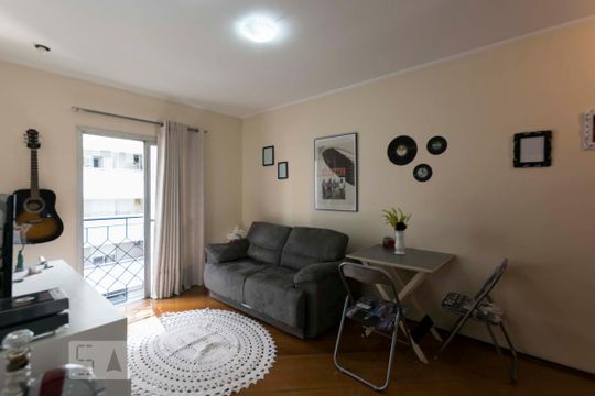 Sala de apartamento à venda com 1 quarto, 43m² em Santa Paula, São Caetano do Sul