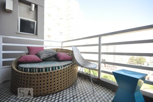 Varanda de apartamento à venda com 1 quarto, 84m² em Vila Suzana, São Paulo
