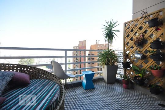 Varanda de apartamento à venda com 1 quarto, 84m² em Vila Suzana, São Paulo