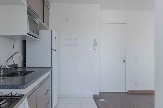 Cozinha de apartamento à venda com 1 quarto, 31m² em Água Branca, São Paulo