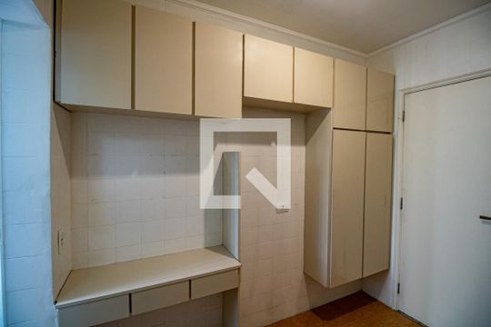 Cozinha- detalhe armários de apartamento à venda com 1 quarto, 54m² em Vila Olímpia, São Paulo