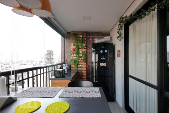 Varanda Gourmet de kitnet/studio à venda com 1 quarto, 40m² em Bela Vista, São Paulo
