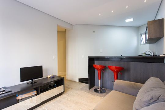 Sala de apartamento à venda com 1 quarto, 50m² em Vila Mariana, São Paulo