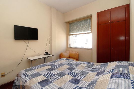 Quarto. de apartamento à venda com 1 quarto, 80m² em Copacabana, Rio de Janeiro
