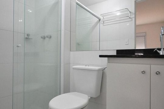 Banheiro suíte de apartamento à venda com 1 quarto, 36m² em Jardim Ampliação, São Paulo