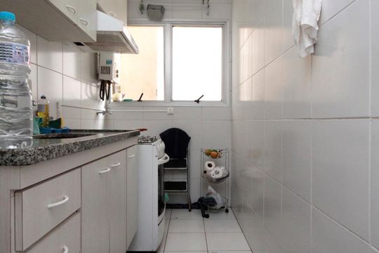 Cozinha de apartamento para alugar com 1 quarto, 46m² em Consolação, São Paulo