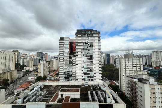 Vista de kitnet/studio para alugar com 1 quarto, 29m² em Vila Olímpia, São Paulo
