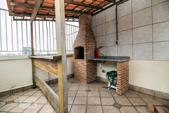 Terraço/Churrasqueira de apartamento para alugar com 2 quartos, 72m² em Humaitá, Rio de Janeiro