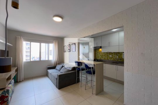Sala de apartamento para alugar com 1 quarto, 45m² em Cambuci, São Paulo