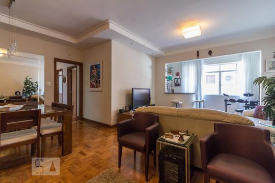 Sala de apartamento à venda com 3 quartos, 145m² em Santa Cecília, São Paulo