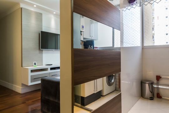 Cozinha de apartamento à venda com 2 quartos, 56m² em Lapa, São Paulo