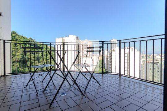 Varanda da sala de apartamento à venda com 1 quarto, 60m² em Copacabana, Rio de Janeiro
