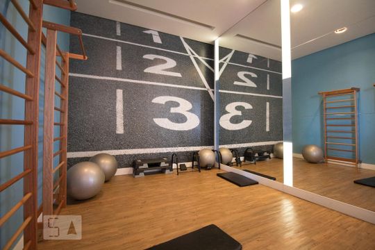 Academia - Condomínio de kitnet/studio à venda com 1 quarto, 33m² em Brooklin Paulista, São Paulo